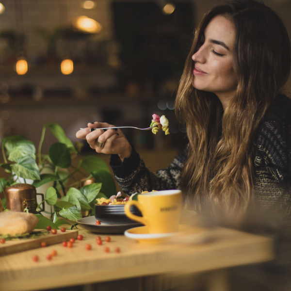 woman eating